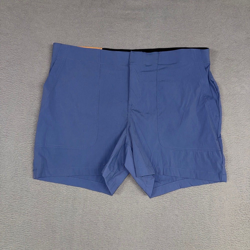 Eddie Bauer Hiker Shorts Womens 14 Blue Technical Outdoor Stretch Lightweight